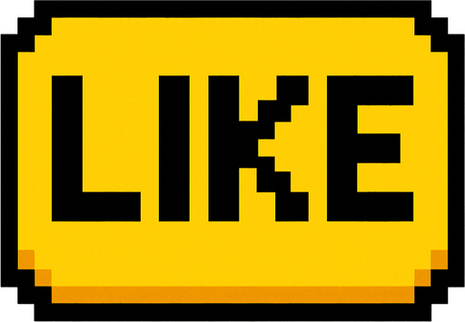 make a yellow 2d pixel like button.
In-Game asset.  2d.  High contrast.  No shadows