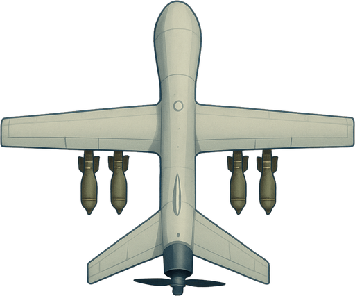 bomber drone top view