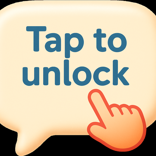 Change text to "Tap to unlock"