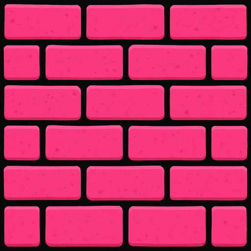 warna pink dinding
In-Game asset.  2d.  High contrast.  No shadows