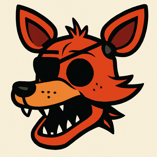 foxy head.
In-Game asset.  2d.  High contrast.  No shadows