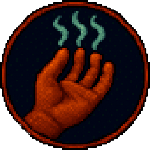 A hand with its fingers symbolizing gas