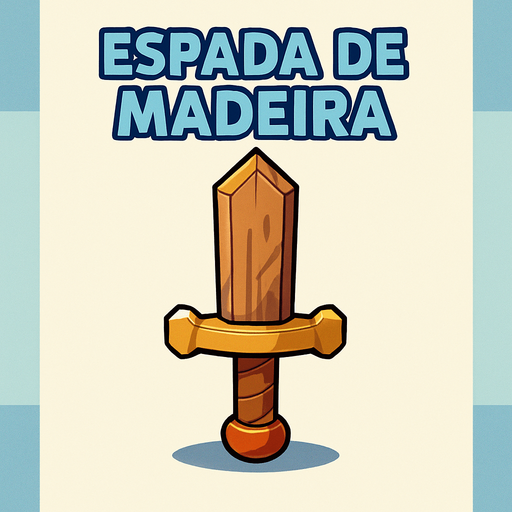 ESPADA DE MADEIRA Estilo pokémon e Digimon