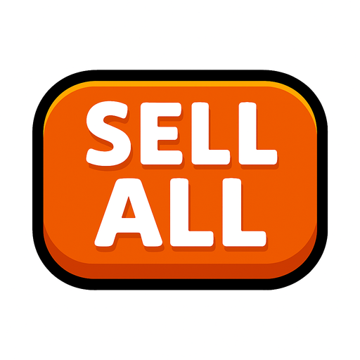 sell all button.
In-Game asset.  2d.  High contrast.  No shadows