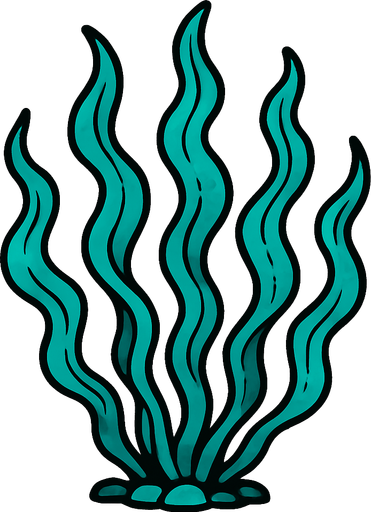 seaweed.
In-Game asset.  2d.  High contrast.  No shadows
