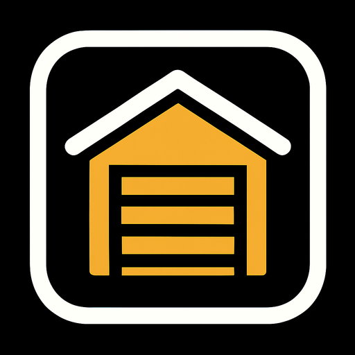 GTA 5 garaj iconu.
In-Game asset.  2d.  High contrast.  No shadows