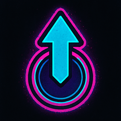 Cyberpunk style tap note for music rhythm game.
In-Game asset.  2d.  High contrast.  No shadows