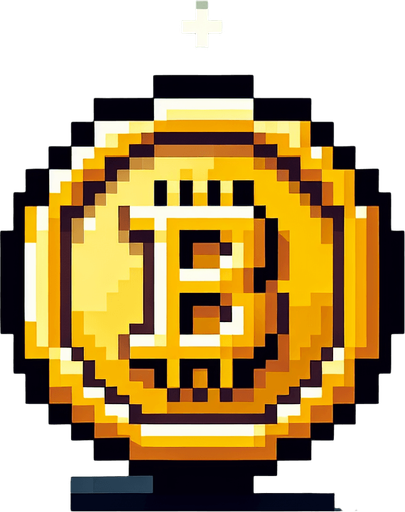 gold coin 2d pixel.
Single Game Texture. In-Game asset. 2d. Blank background. High contrast. No shadows.