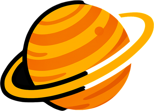 Saturn.
In-Game asset.  2d.  High contrast.  No shadows