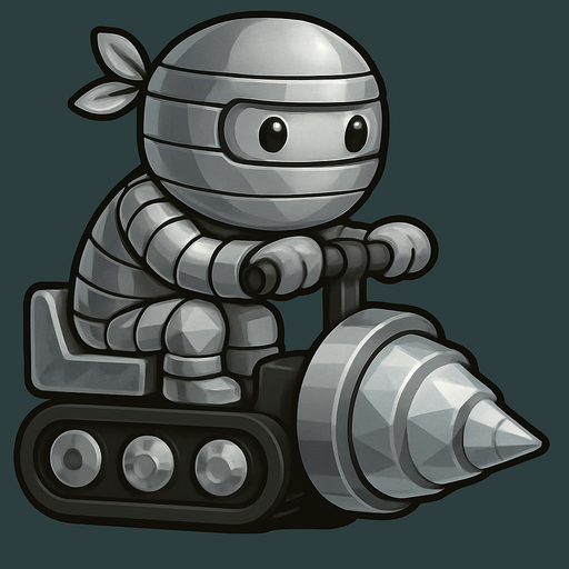 Same ninja character, with silver color