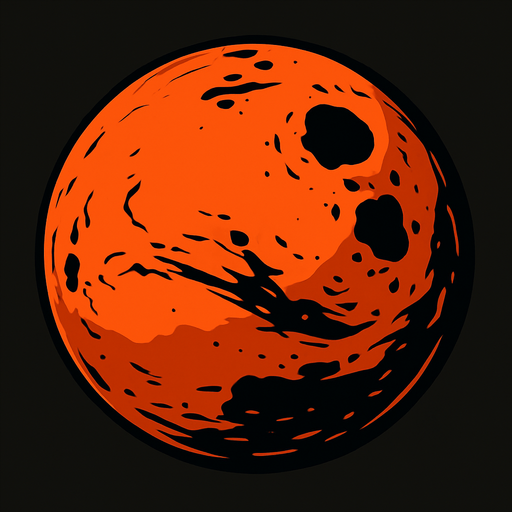Create mars 3d views.
In-Game asset.  2d.  High contrast.  No shadows