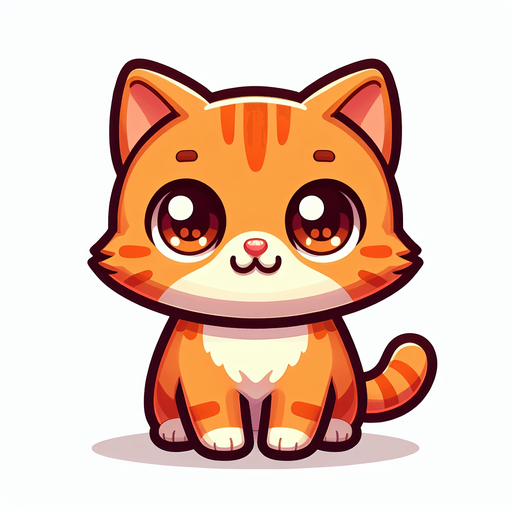 Very cute cat looking into camera. Full body cat. Cartoon art style. Ginger cat. No UI elements in the picture like popups, close buttons etc..
Single Game Texture. In-Game asset. 2d. Blank background. High contrast. No shadows.