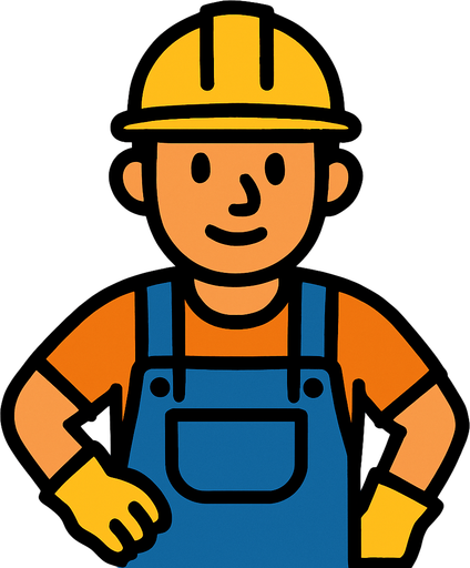 Worker.
In-Game asset.  2d.  High contrast.  No shadows