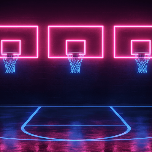 3 basketball backboards like this next to each other