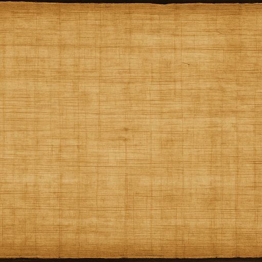 thin and long papyrus paper. Horizontally long