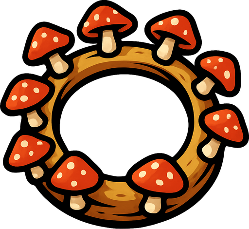 mushroomRing.
In-Game asset.  2d.  High contrast.  No shadows