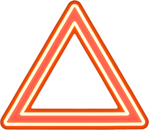 Neon triangle.
In-Game asset.  2d.  High contrast.  No shadows