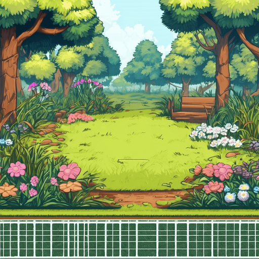 ekranın altını çimenlerin altını kahverengi yap