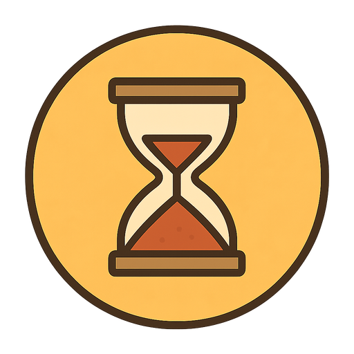 yuvarlak içinde bir kum küresi. No background. Transparent background. Blank background. No shadows. 2d. In-Game asset. flat