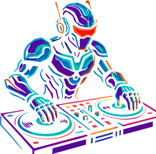DJ evolucionado.
In-Game asset.  2d.  High contrast.  No shadows
