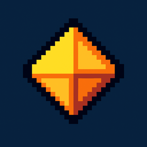 Pixel shape.
In-Game asset.  2d.  High contrast.  No shadows