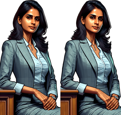 Income tax officer.
Single Game Texture. In-Game asset. 2d. Blank background. High contrast. No shadows.