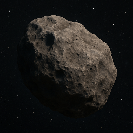 Photorealistic asteroid