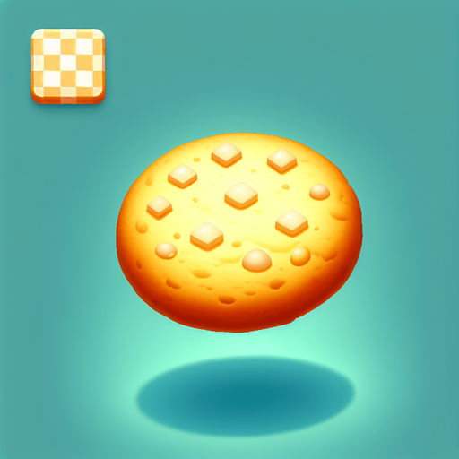 A delicious plain vanilla cookie. Single Game Texture. In-Game asset. 2d. Blank background. High contrast. No shadows.