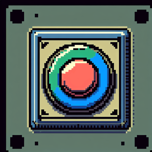 Button.
Single Game Texture.  In-Game asset.  2d.  Blank background.  High contrast.  No shadows