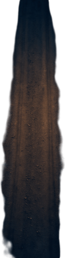 Dirt road at night, topview