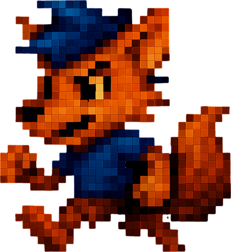 Corriendo, pixelart