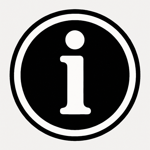 beyaz bir İ buton görseli.
In-Game asset.  2d.  High contrast.  No shadows