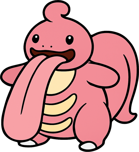 Lickilicky.
In-Game asset.  2d.  High contrast.  No shadows