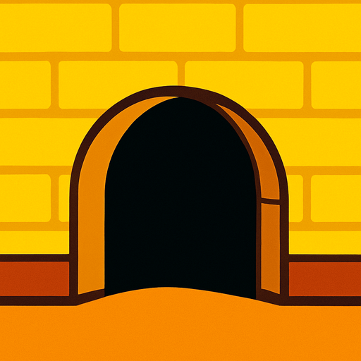 çizgi film fare yuvası.
In-Game asset.  2d.  High contrast.  No shadows