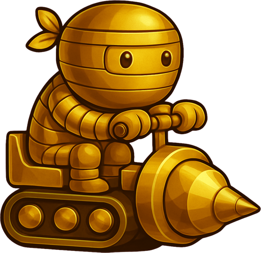 Same ninja character, with gold color