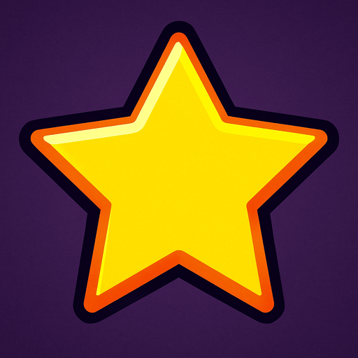 Star.
In-Game asset.  2d.  High contrast.  No shadows