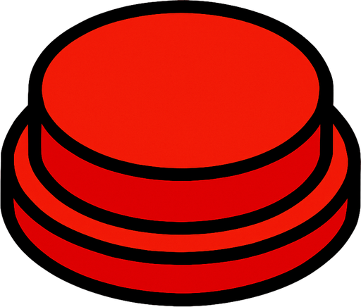 button red 2d.
In-Game asset.  2d.  High contrast.  No shadows