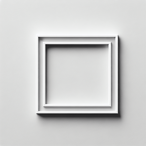 a square from a white line Top view.