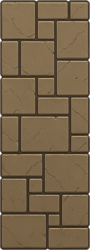wall. No background. Transparent background. Blank background. No shadows. 2d. In-Game asset. flat