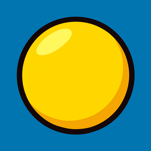 yellowBall.
In-Game asset.  2d.  High contrast.  No shadows