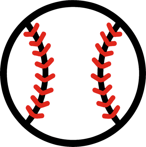 Beyzbol topu.
In-Game asset.  2d.  High contrast.  No shadows