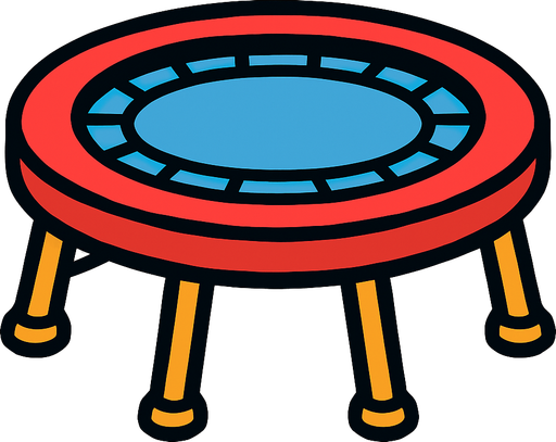 trambolin.
In-Game asset.  2d.  High contrast.  No shadows