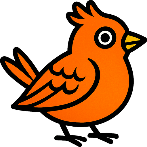 Oiseau.
In-Game asset.  2d.  High contrast.  No shadows