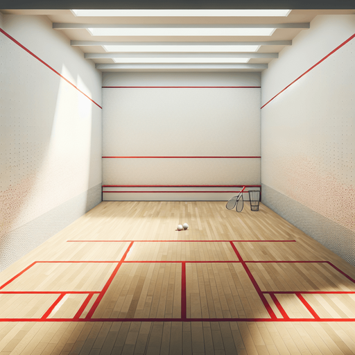 Squash court.