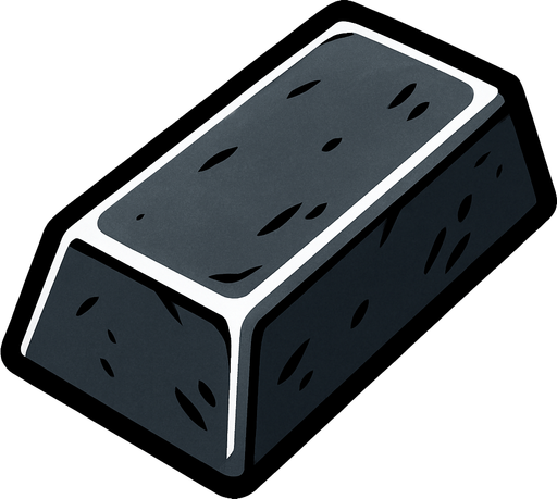 Iron bar.
In-Game asset.  2d.  High contrast.  No shadows
