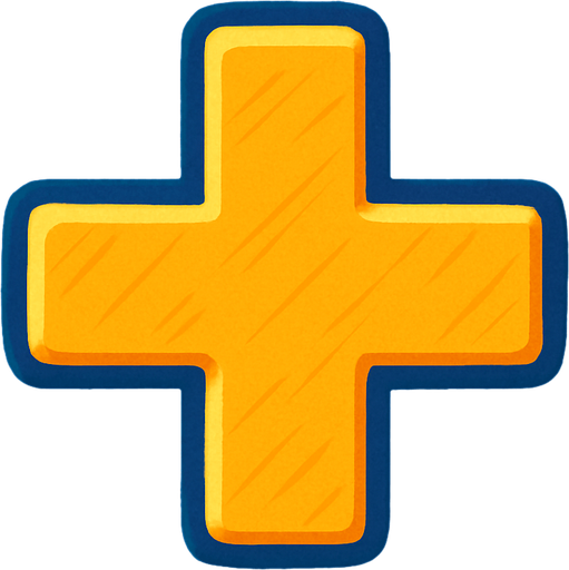 Matematikteki artı sembolü.
In-Game asset.  2d.  High contrast. no shadow