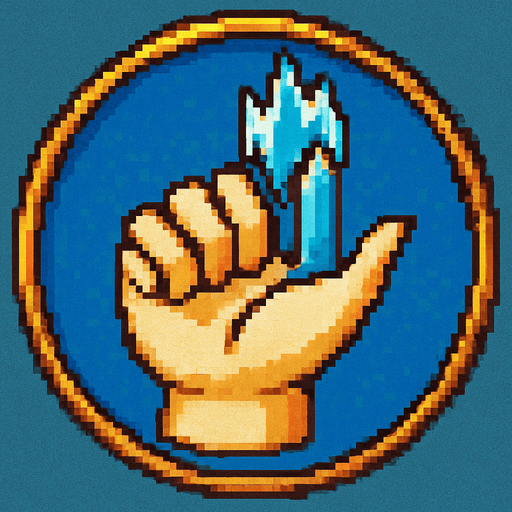 A retro pixel style, colourful, RPG style.