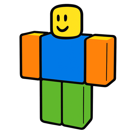 roblox player.
In-Game asset.  2d.  High contrast.  No shadows
