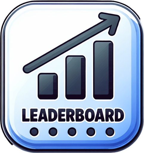 button leaderboards.
Single Game Texture. In-Game asset. 2d. Blank background. High contrast. No shadows.