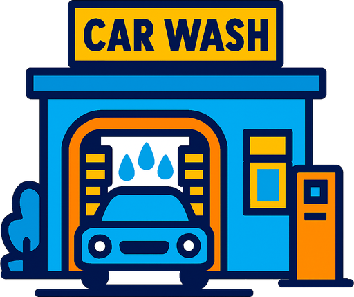 carwash bussiness.
In-Game asset.  2d.  High contrast.  No shadows